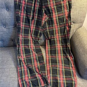 J. Crew Women’s Plaid Pajama Pants - Black, Red, Yellow